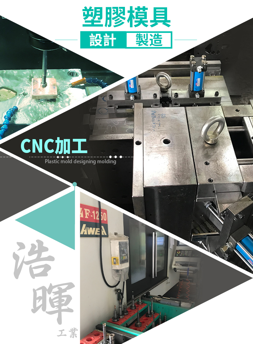 塑膠模具設計製造、CNC加工